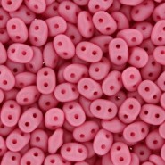 SuperDuo Beads 2.5x5mm Saturated Pink